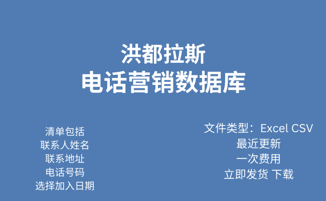 洪都拉斯电话行销资料库